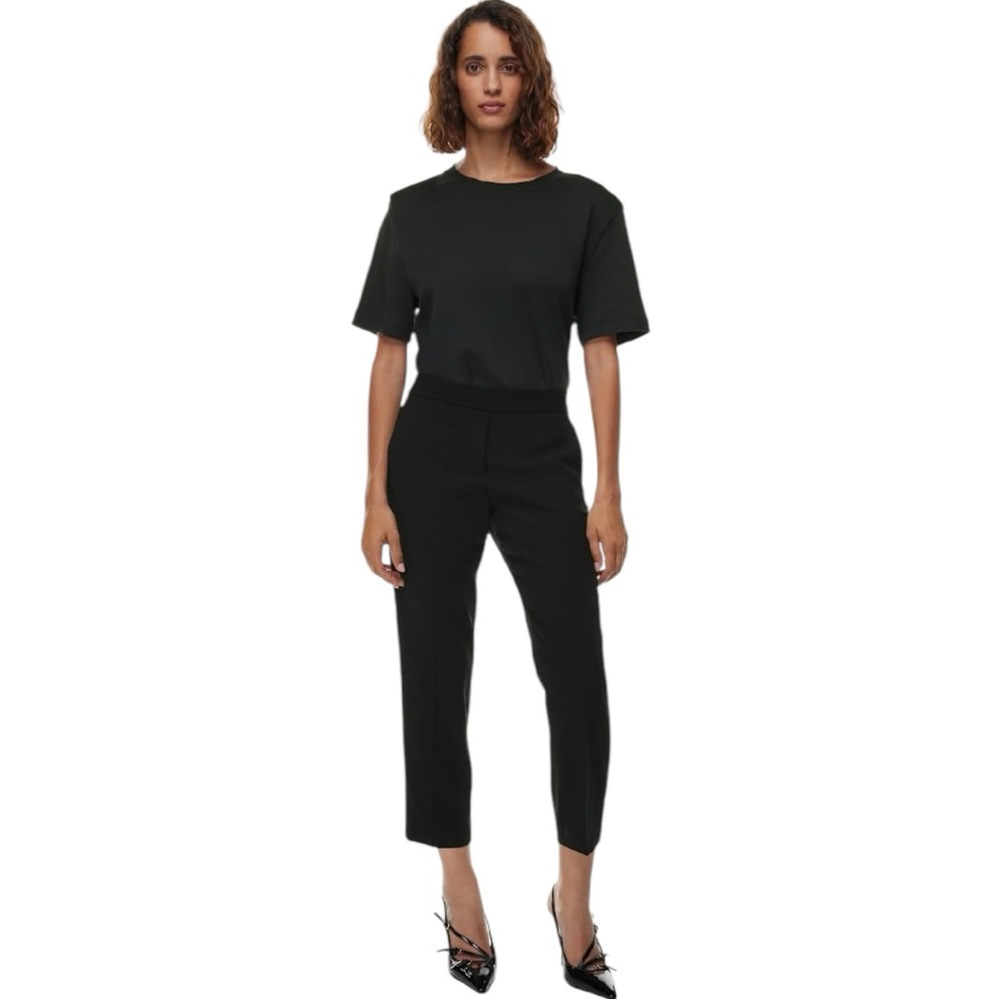 Babaton Black Cropped Ankle Pants